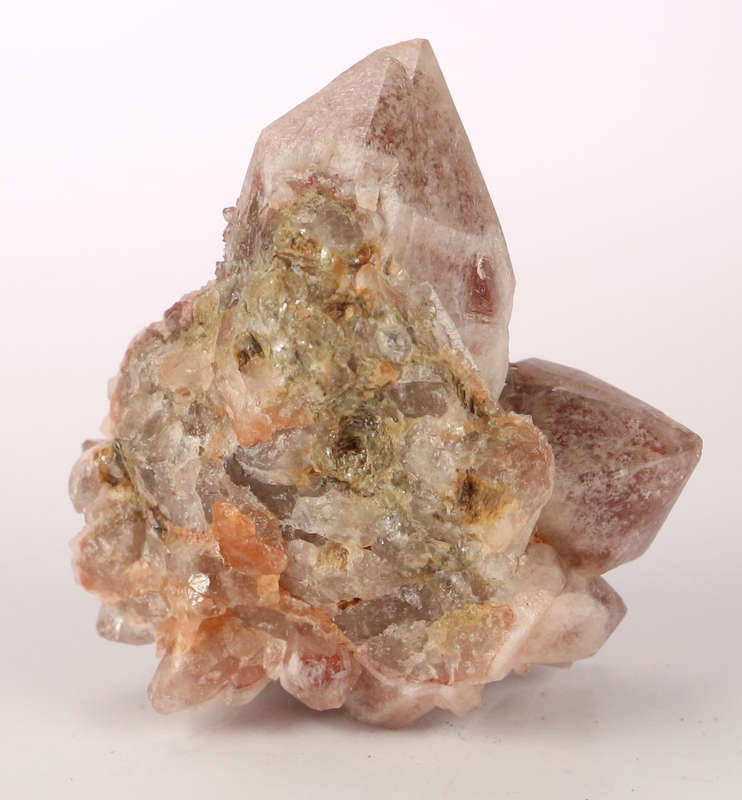 Hematite in Quartz Cluster, Orange River Area, Northern Cape, South Africa