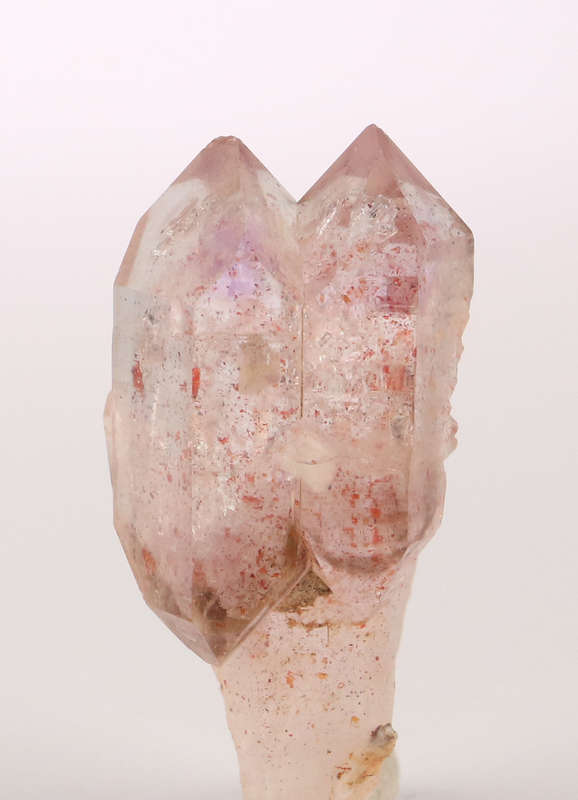Quartz Scepter Cluster with Hematite incl, Gobobosebberge Mnt, Namibia