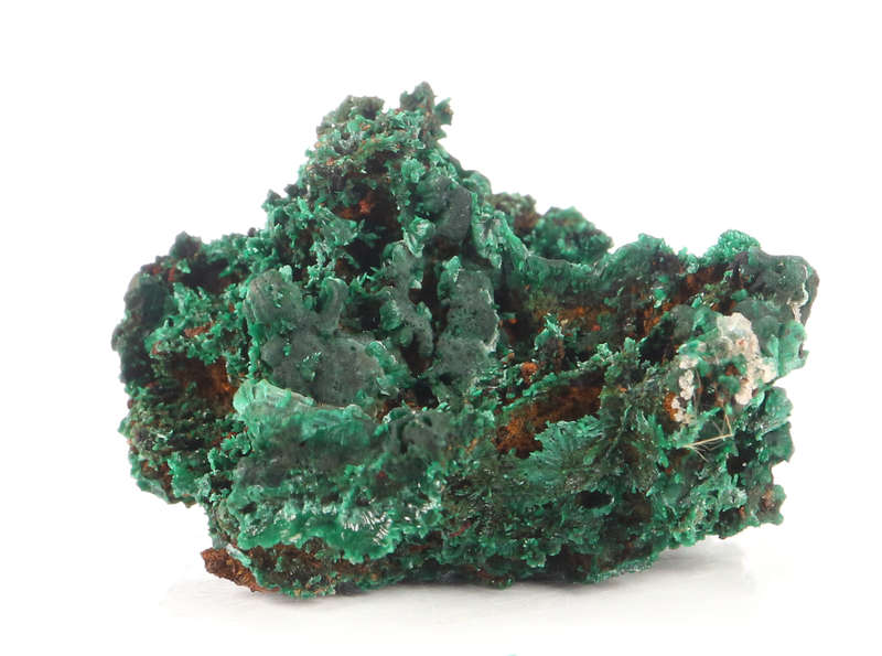 Baryte on Malachite, Shinkolobwe Mine, Katanga, DR Congo