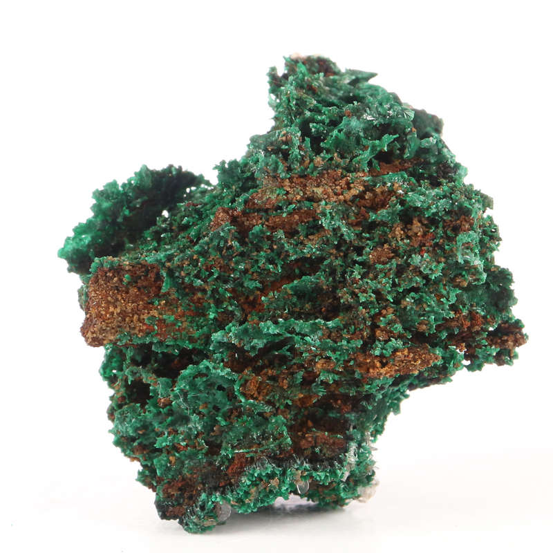 Baryte on Malachite, Shinkolobwe Mine, Katanga, DR Congo