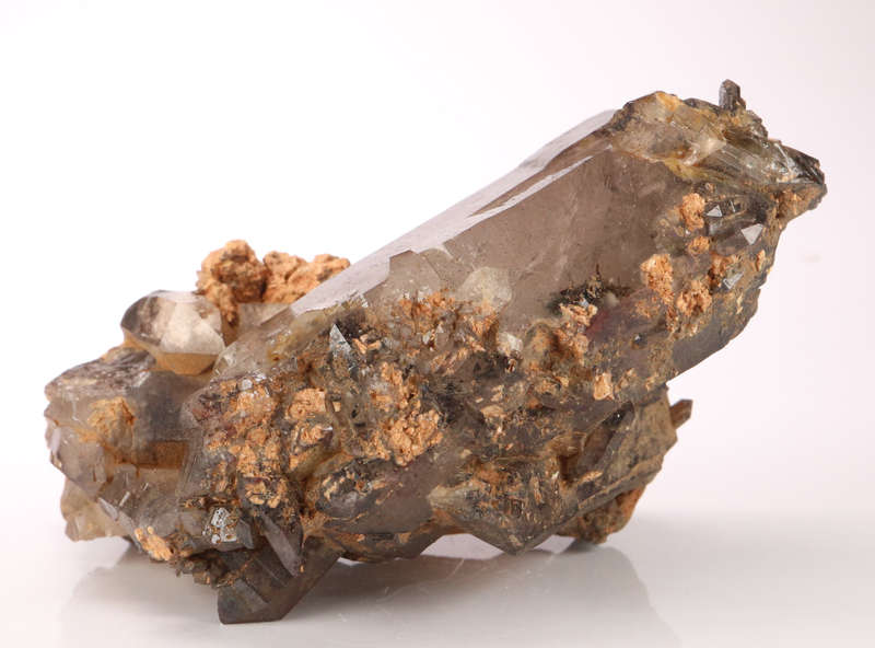 Hematite Included Quartz Cluster, Orange River Area, Northern Cape, South Africa