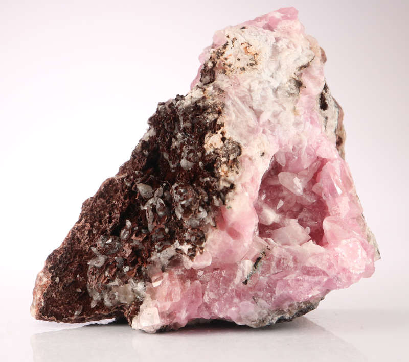 Cobaltoan Calcite on Matrix, Mashamba West Mine, DRC