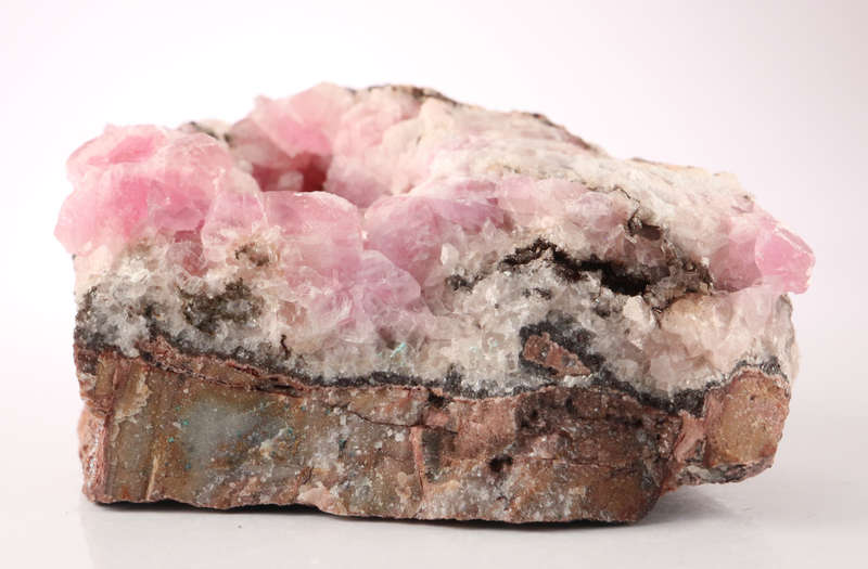 Cobaltoan Calcite on Matrix, Mashamba West Mine, DRC