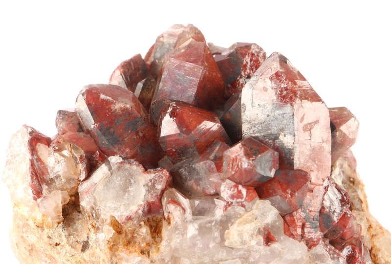 Red Hematite incl Quartz Cluster, Orange River Area, Northern Cape, South Africa