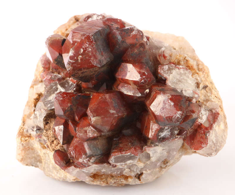 Red Hematite incl Quartz Cluster, Orange River Area, Northern Cape, South Africa