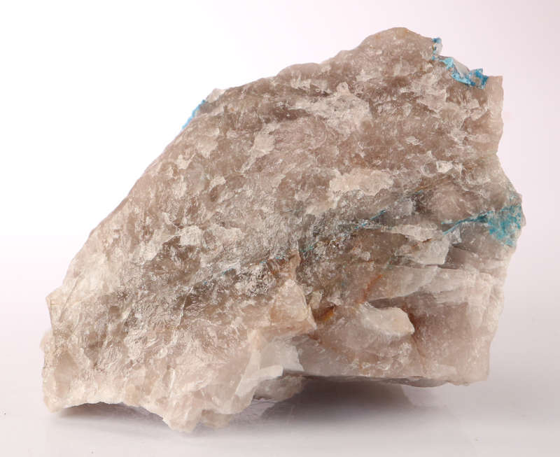 Shattuckite on Quartz, Kaokoveld Region, Namibia