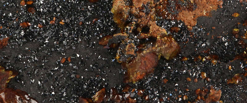 Sturmanite & Manganite on Matrix, N`Chwaning II, Northern Cape, South Africa
