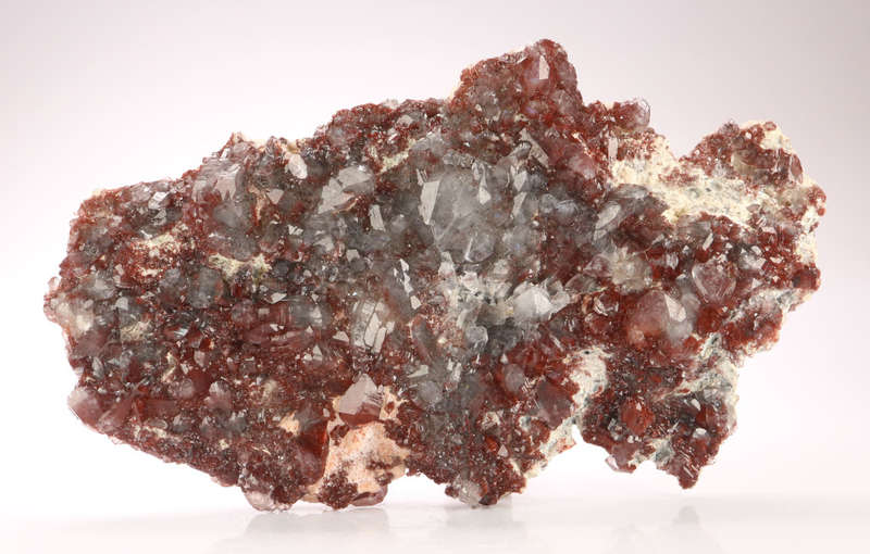 Red Hematite included Quartz Cluster, Orange River Area, Northern Cape, South Africa