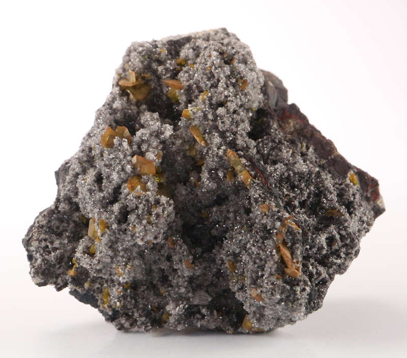 Sturmanite & Calcite on Matrix, N'Chwaning II, Northern Cape, South Africa