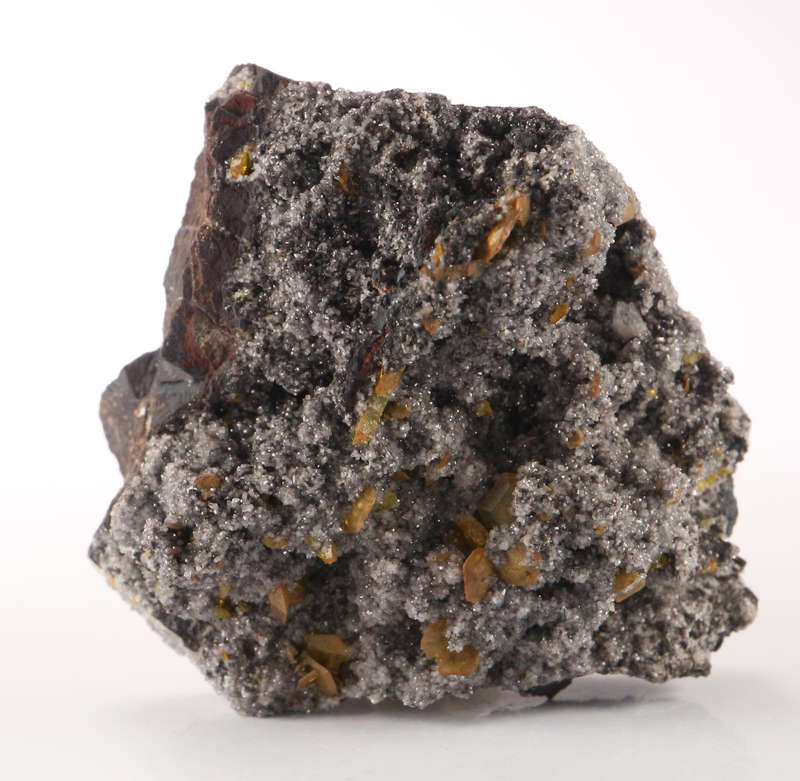 Sturmanite & Calcite on Matrix, N'Chwaning II, Northern Cape, South Africa