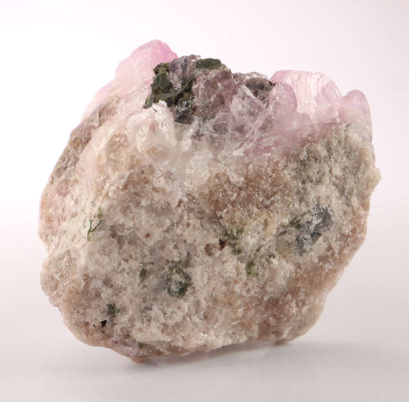 Kolwesite on Cobaltoan Calcite, Mashamba West Mine, DRC