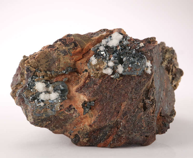 Calcite, hematite on Matrix, N'Chwaning II, Northern Cape, South Africa