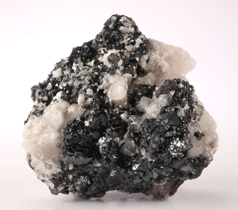 Calcite on Hematite, Wessels Mine, Northern Cape, South Africa