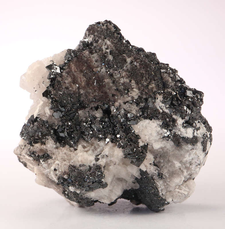 Calcite on Hematite, Wessels Mine, Northern Cape, South Africa