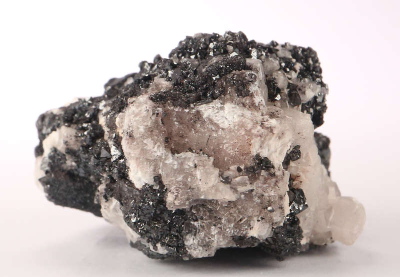 Calcite on Hematite, Wessels Mine, Northern Cape, South Africa