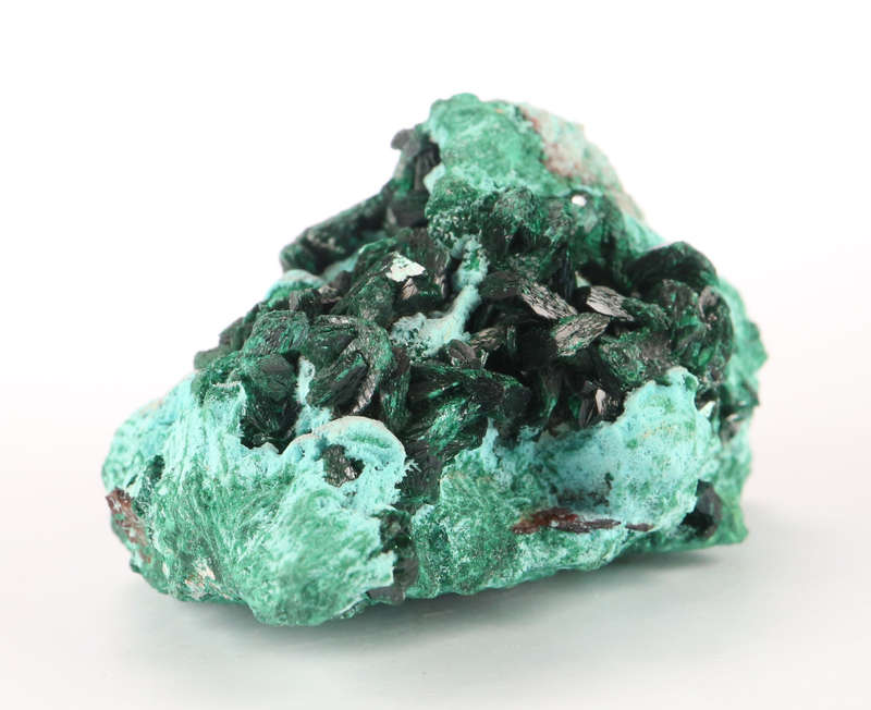 Malachite on Chrysocolla, Mashamba West Mine, DRC