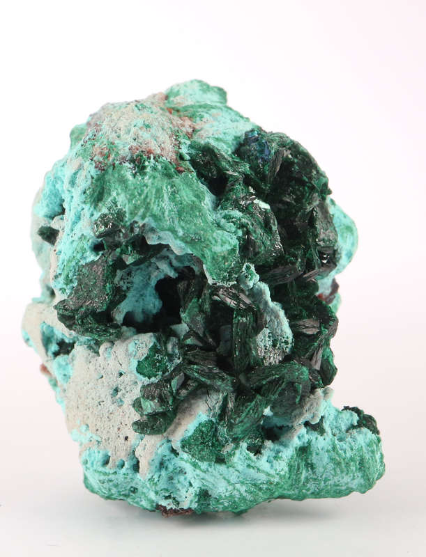 Malachite on Chrysocolla, Mashamba West Mine, DRC