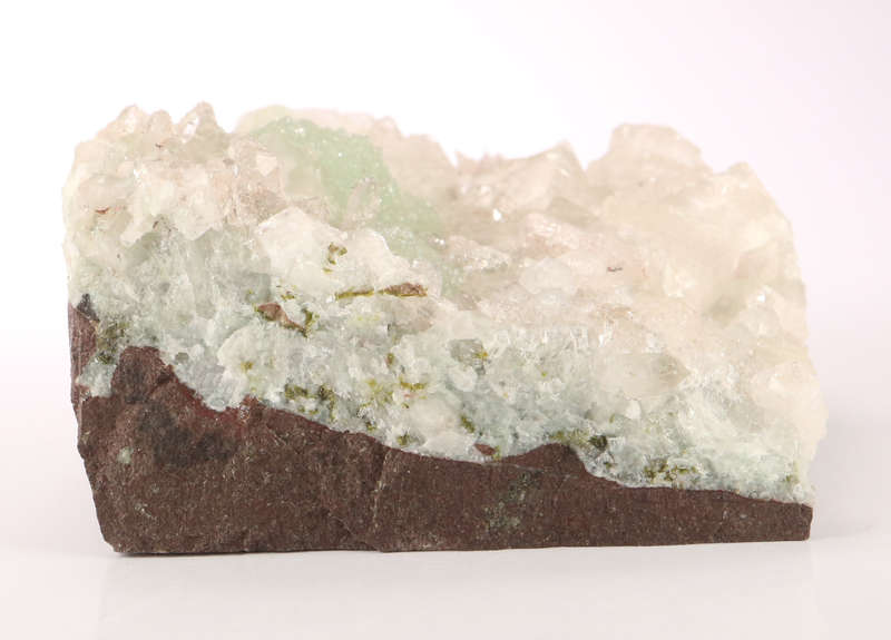 Prehnite, Quartz, Analcime and Calcite, Gobobosebberge Mnt, Namibia