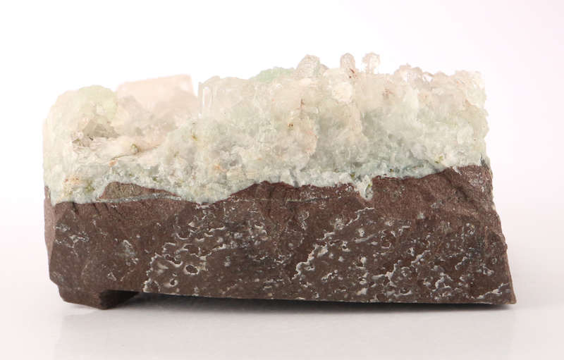 Prehnite, Quartz, Analcime and Calcite, Gobobosebberge Mnt, Namibia