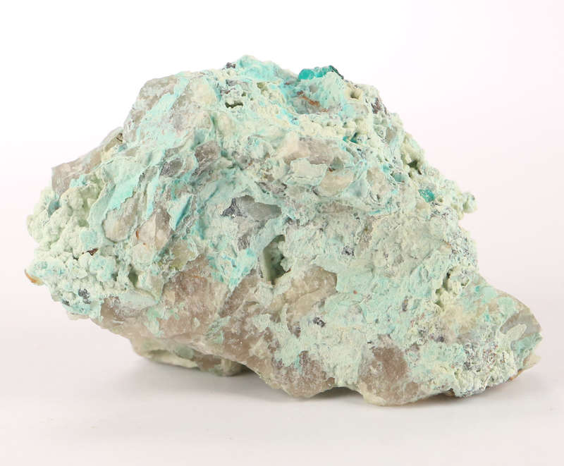 Plancheite on Quartz, Kaokoveld Region, Namibia
