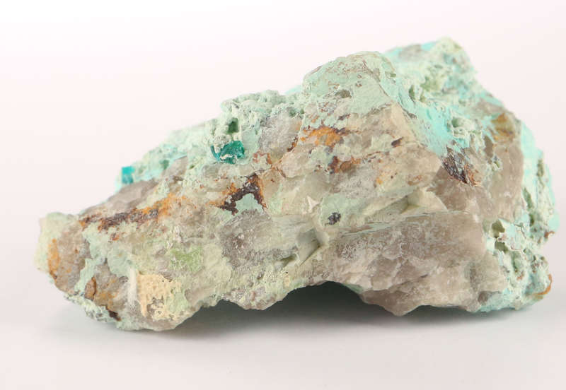 Plancheite on Quartz, Kaokoveld Region, Namibia