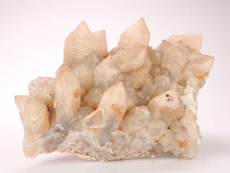 Fluorite on Quartz , Orange River Area, Northern Cape, South Africa