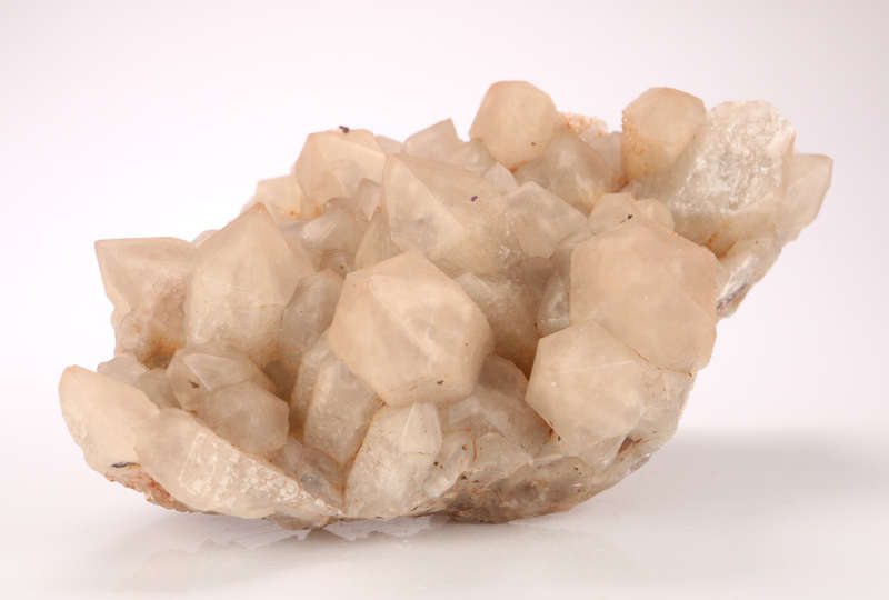 Fluorite on Quartz , Orange River Area, Northern Cape, South Africa
