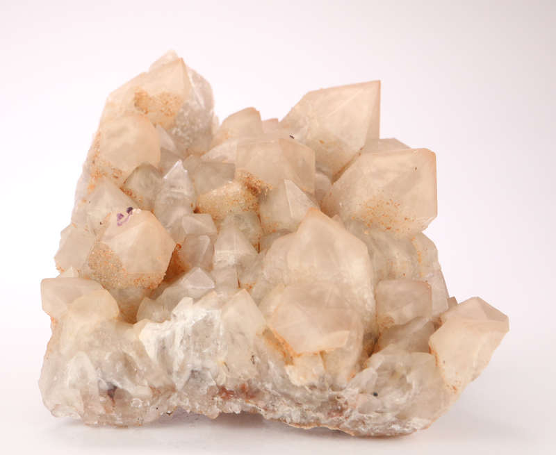 Fluorite on Quartz , Orange River Area, Northern Cape, South Africa
