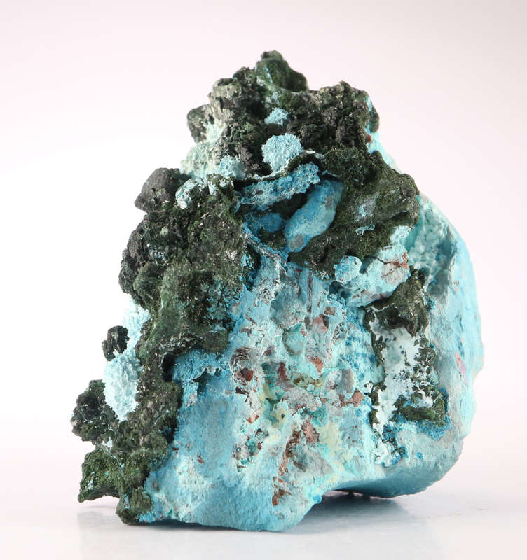 Malachite on Shattuckite, Tantara Mine, DRC