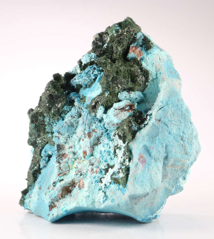 Malachite on Shattuckite, Tantara Mine, DRC
