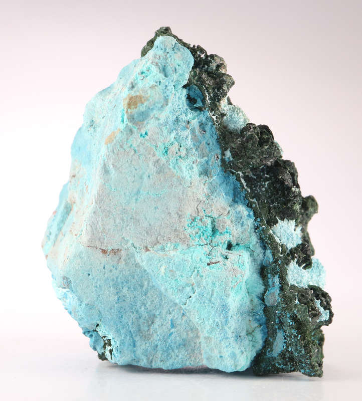 Malachite on Shattuckite, Tantara Mine, DRC