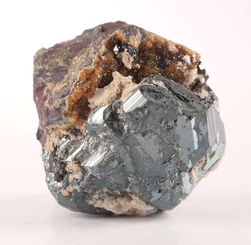 Andradite on Hematite, Wessels Mine, Northern Cape, South Africa