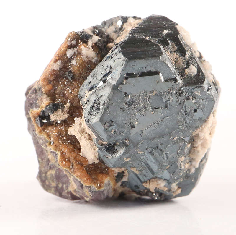 Andradite on Hematite, Wessels Mine, Northern Cape, South Africa