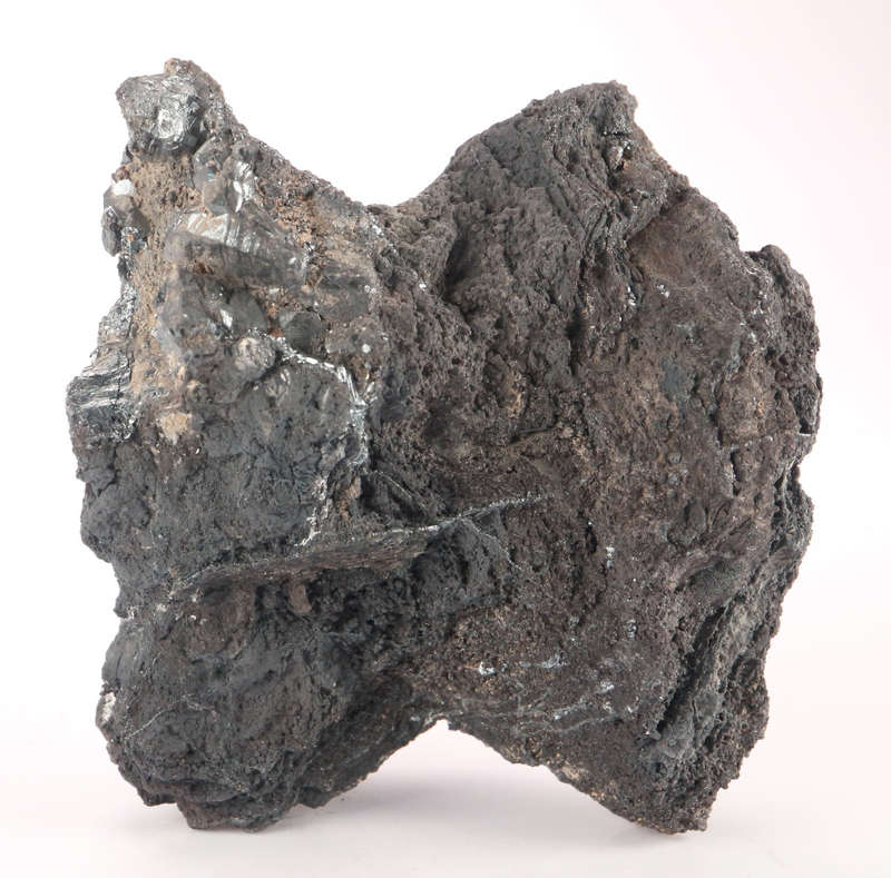 Calcite on Hematite on Matrix, N'Chwaning II, Northern Cape, South Africa