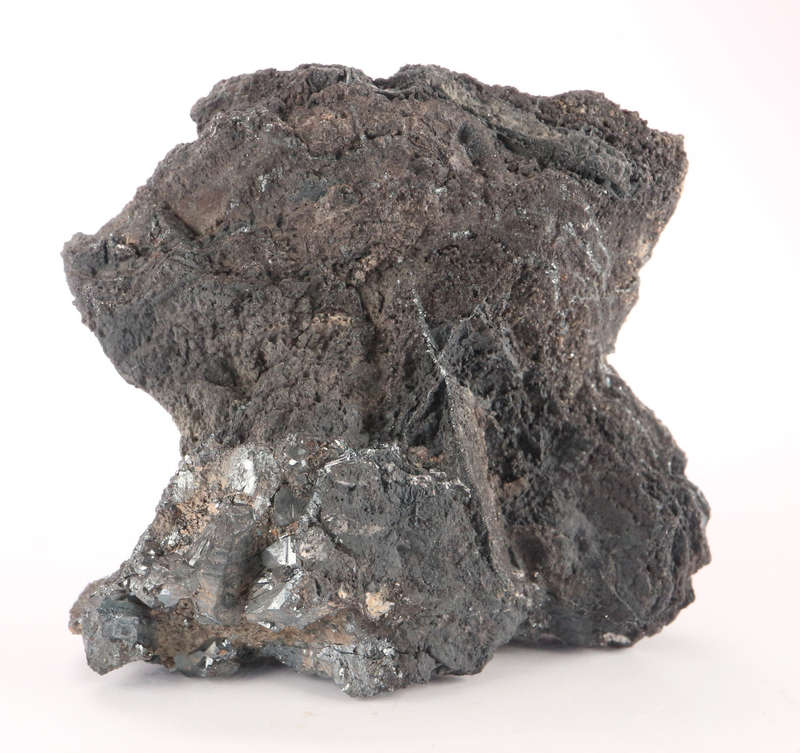 Calcite on Hematite on Matrix, N'Chwaning II, Northern Cape, South Africa