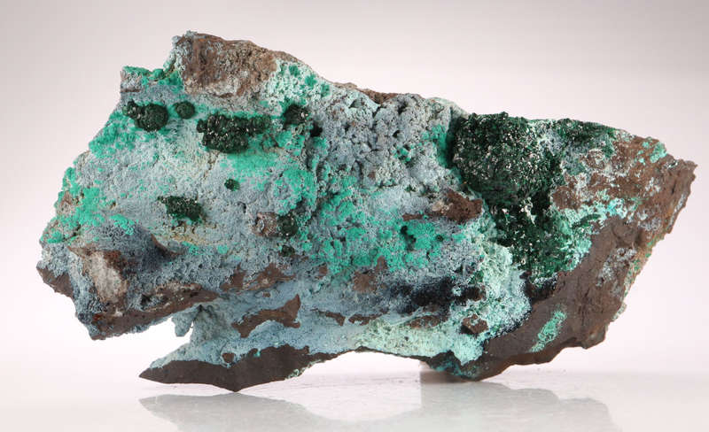 Malachite, Plancheite on Matrix, Lupoto Mine, DR Congo