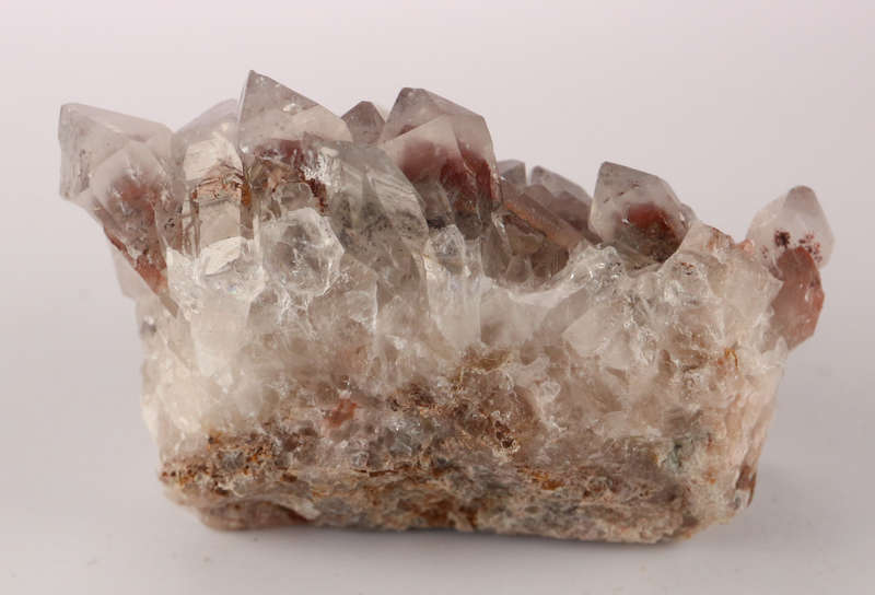 Hematite in Quartz Cluster, Orange River Area, Northern Cape, South Africa