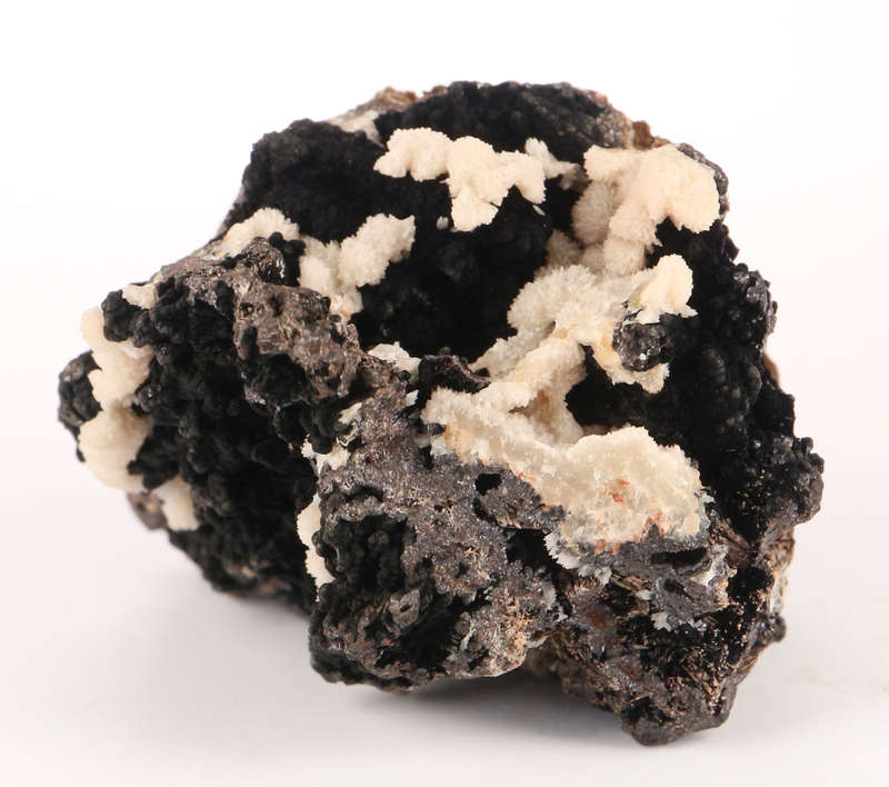 Calcite on Goethite, N'Chwaning II, Northern Cape, South Africa