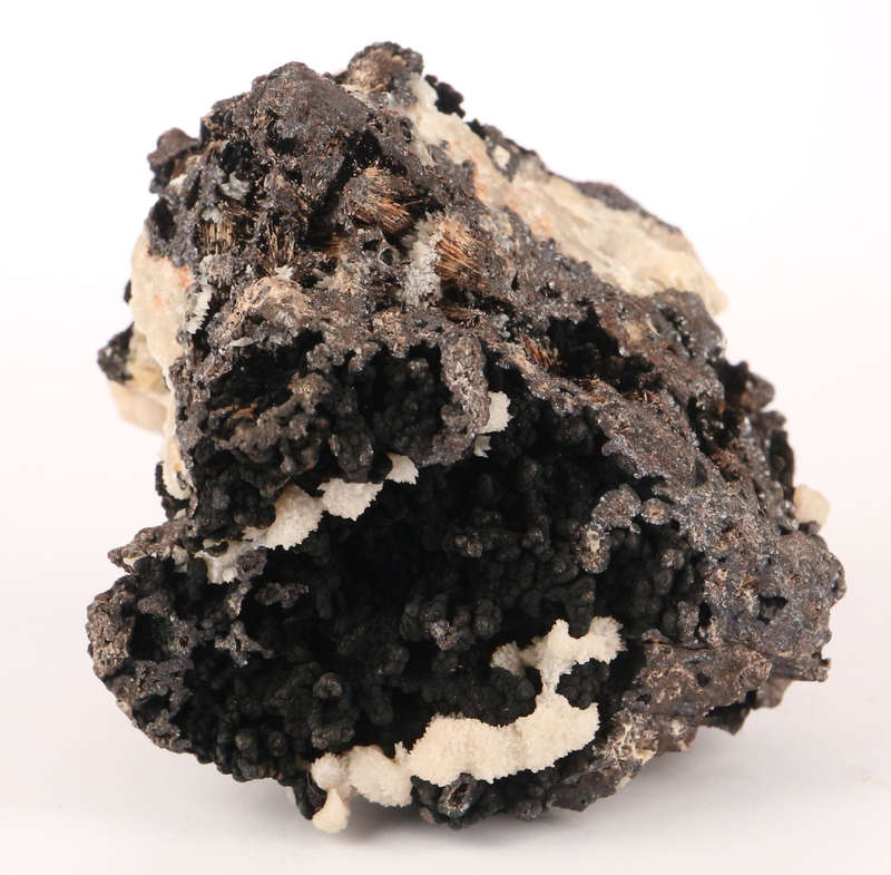 Calcite on Goethite, N'Chwaning II, Northern Cape, South Africa