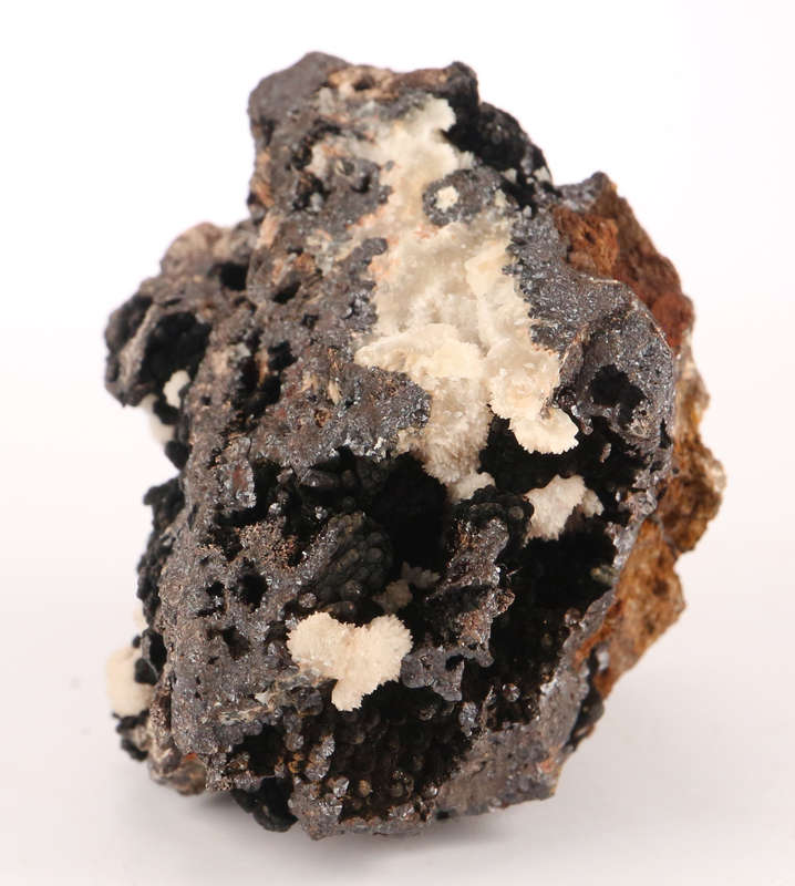 Calcite on Goethite, N'Chwaning II, Northern Cape, South Africa