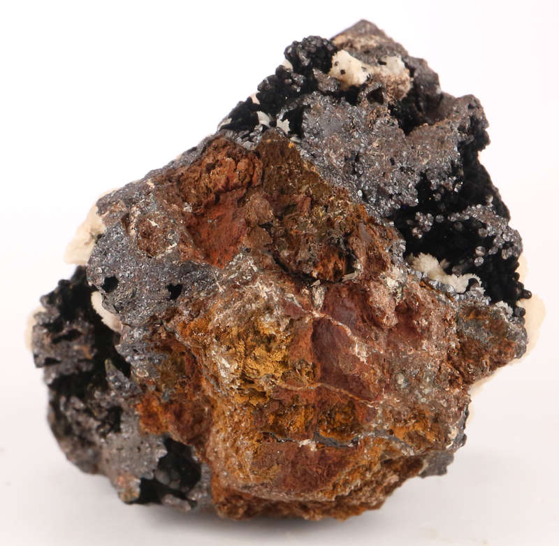Calcite on Goethite, N'Chwaning II, Northern Cape, South Africa