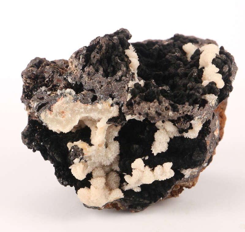 Calcite on Goethite, N'Chwaning II, Northern Cape, South Africa