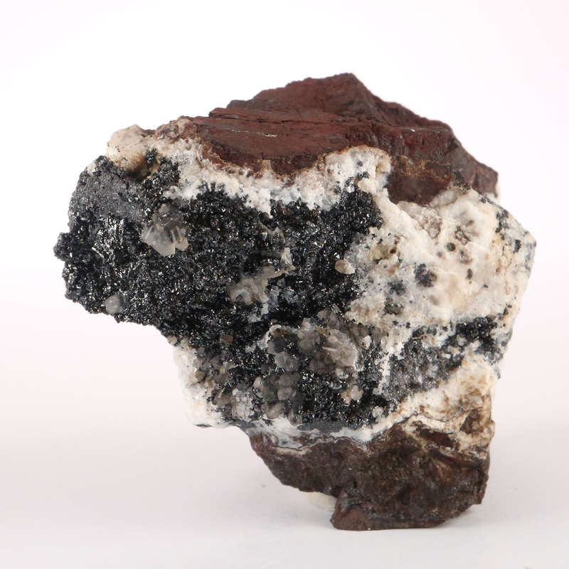 Calcite on Hematite, N'Chwaning II, Northern Cape, South Africa