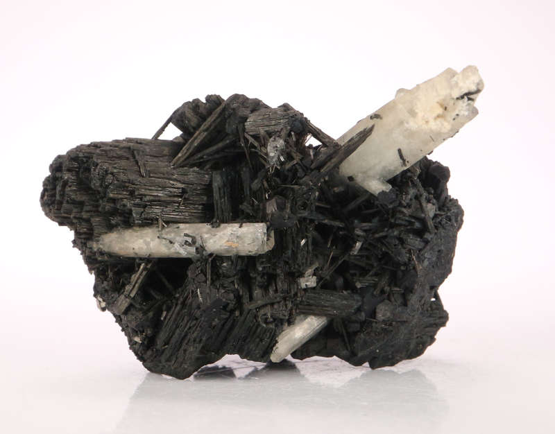 Goshenite on Schorl Cluster, Erongo Mnt Region, Namibia