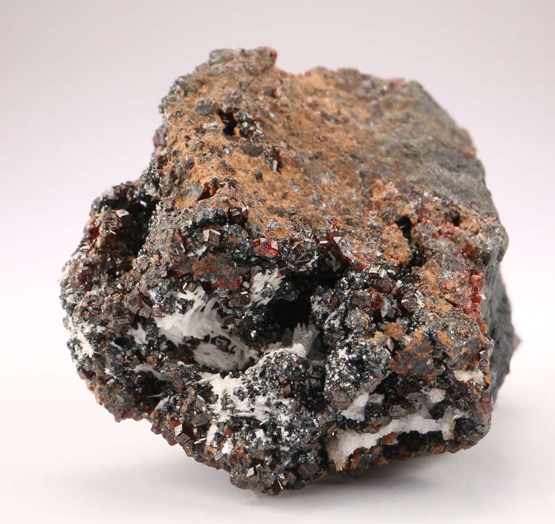 Baryte on Andradite on Matrix, N'Chwaning II, Northern Cape, South Africa