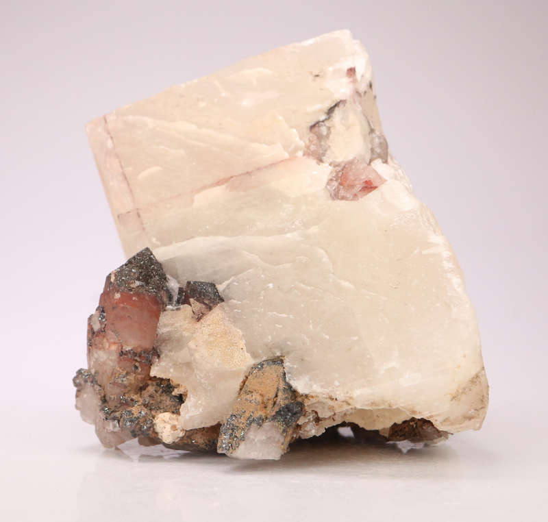 Calcite on Hematite incl Quartz, Orange River Area, Northern Cape, South Africa