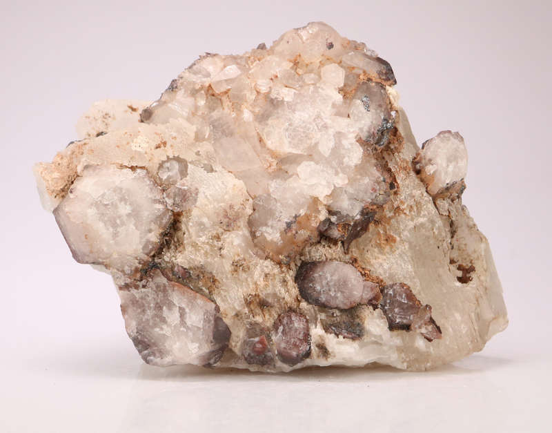 Calcite on Hematite incl Quartz, Orange River Area, Northern Cape, South Africa