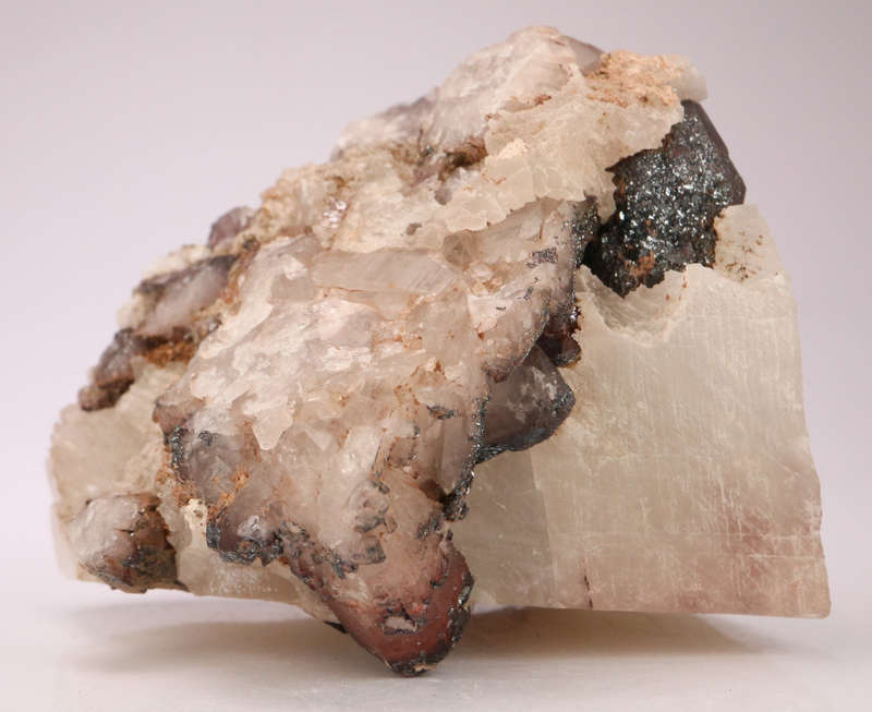 Calcite on Hematite incl Quartz, Orange River Area, Northern Cape, South Africa