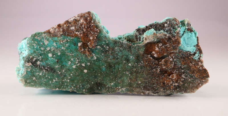 Quartz on Chrysocolla, Tenke Fungurume, DR Congo