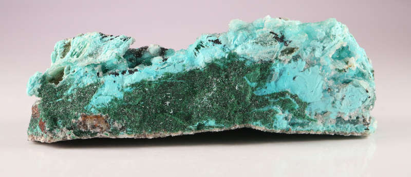 Quartz on Chrysocolla, Tenke Fungurume, DR Congo